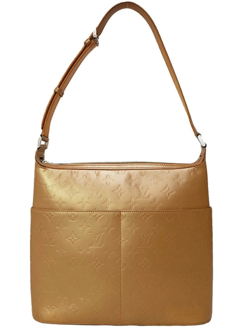Louis Vuitton Monogram Matte Sutter Shoulder Bag Canvas Leather Brown